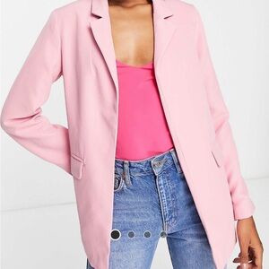 NWT Barbie pink ASOS New Look blazer size 8